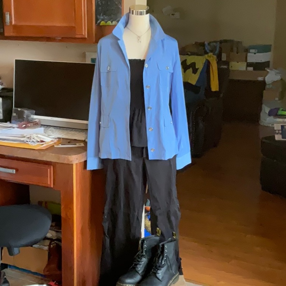 CALVIN KLEIN Blue Jacket Size M, NWT